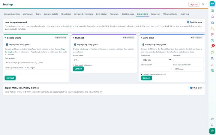Integrations & API